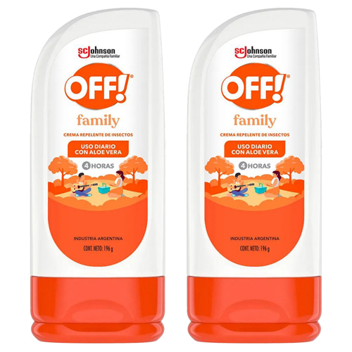 Pack 2 Off! Family Repelente En Crema X 196 Gramos