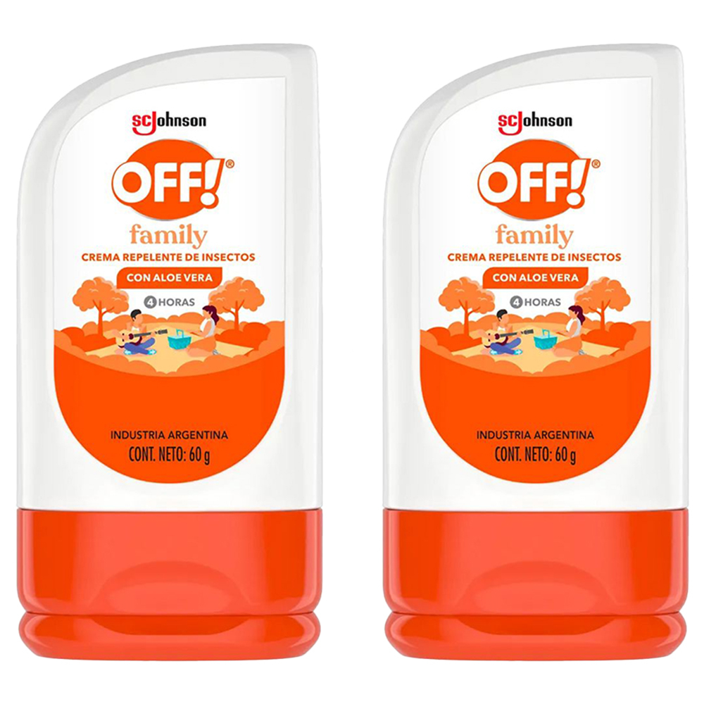 Pack 2 Off! Family Repelente En Crema X 60 Gramos