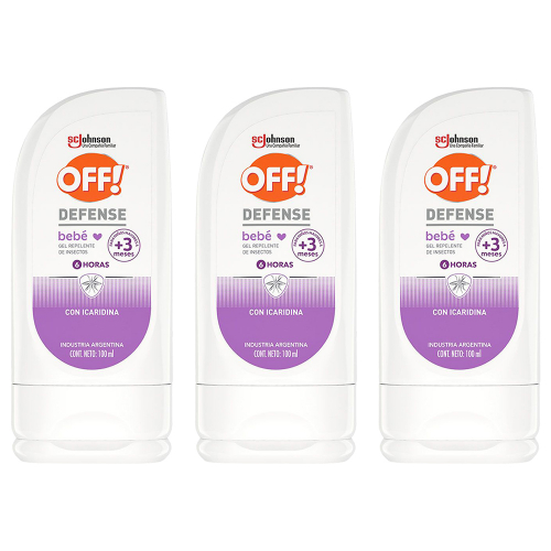 Pack 3 Off! Defense Bebé Gel Repelente