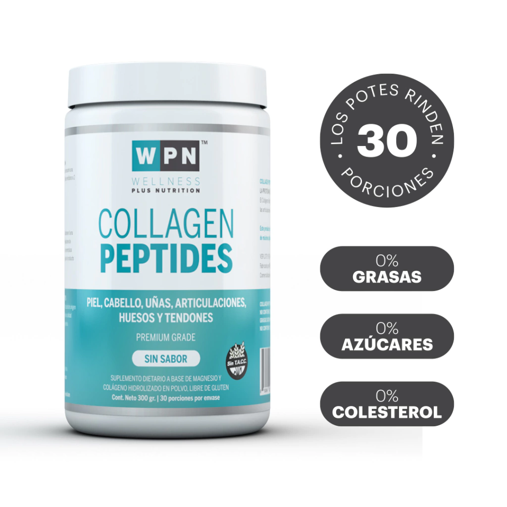 Pack 3 Wpn Collagen Peptides En Polvo Sin Sabor