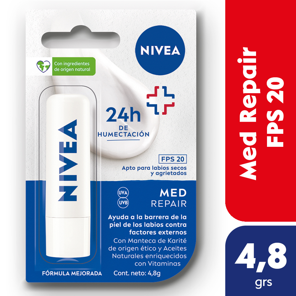 Nivea Protector Labial Humectante Med Repair Fps 20