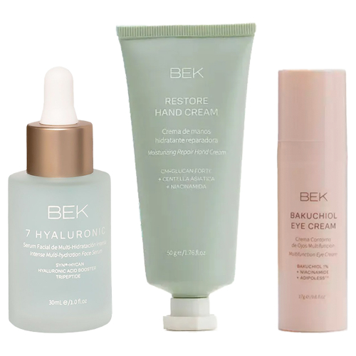 Rutina Bek Hidratación Y Antiedad Para Rostro, Ojos Y Manos