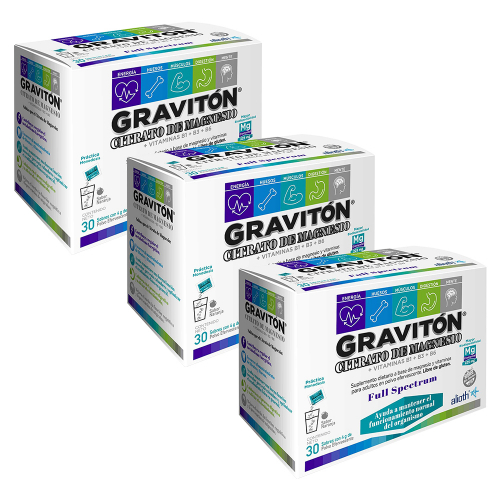 Pack 3 Graviton Citrato De Magnesio
