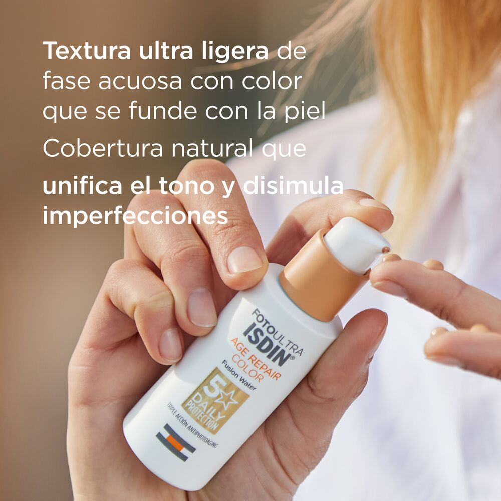 Fotoprotector Isdin Spf50 Fusion Water Magic Repair Color