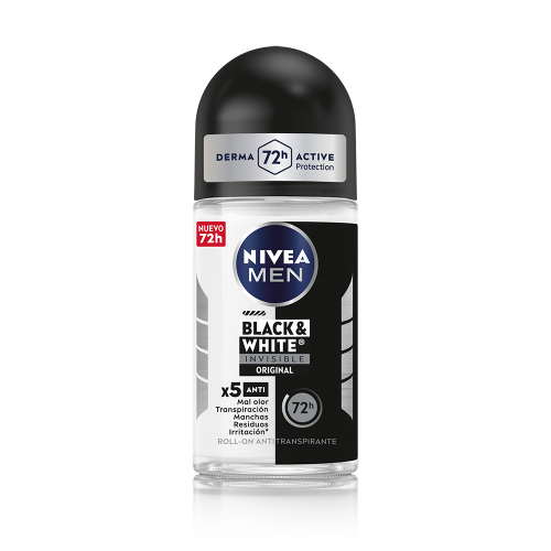 Nivea Men Desodorante Invisible B&w Roll On