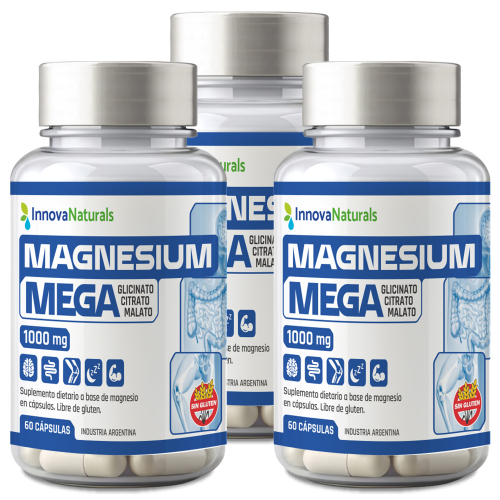 Pack 3 Innovanaturals Magnesium Mega