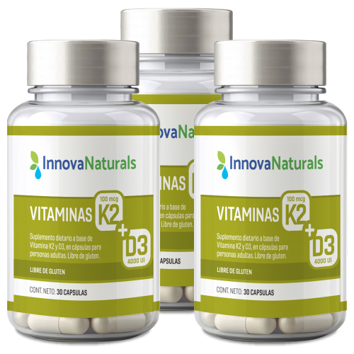 Pack 3 Innovanaturals Vitamina K2 + D3