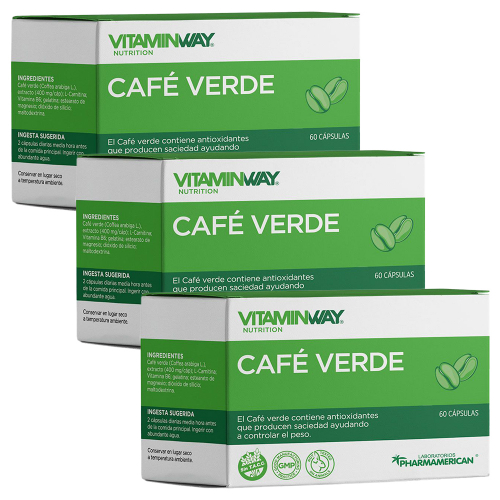 Pack 3 Vitamin Way Café Verde Cápsulas