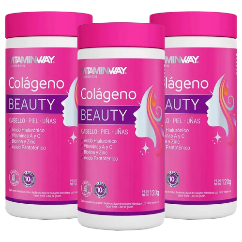 Pack 3 Vitamin Way Colágeno Beauty Polvo