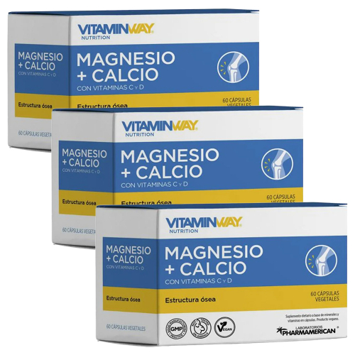 Pack 3 Vitamin Way Magnesio + Calcio