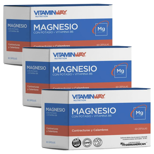 Pack 3 Vitamin Way Magnesio Cápsulas