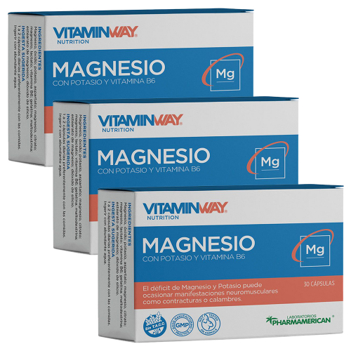 Pack 3 Vitamin Way Magnesio Cápsulas