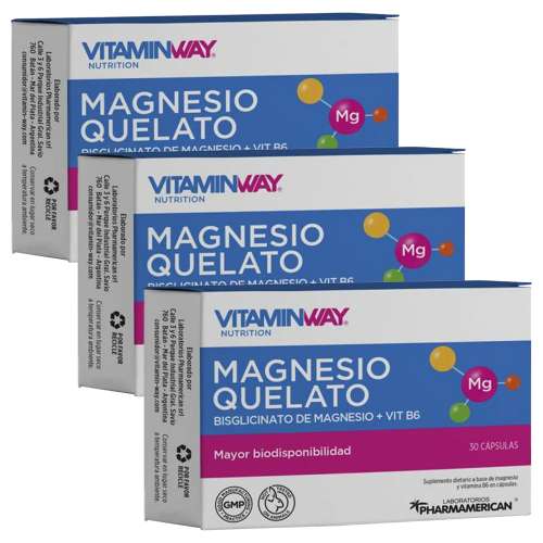 Pack 3 Vitamin Way Magnesio Quelato