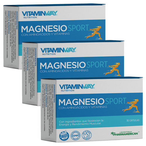 Pack 3 Vitamin Way Magnesio Sport Cápsulas