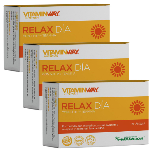 Pack 3 Vitamin Way Relax Dí­a Cápsulas