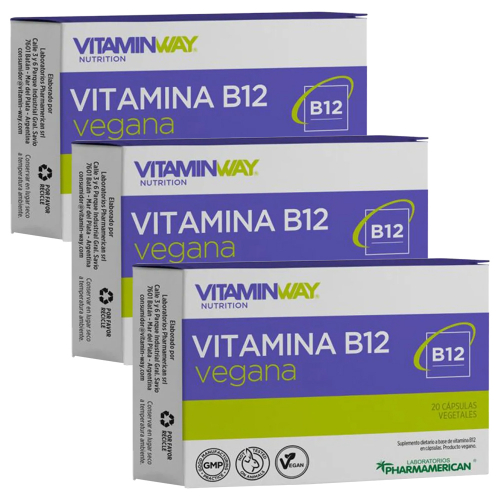 Pack 3 Vitamin Way Vitamina B12 Vegana