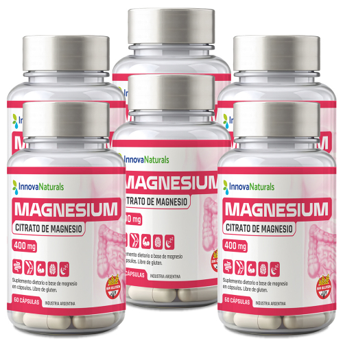 Pack 6 Innovanaturals Magnesium Citrato De Magnesio