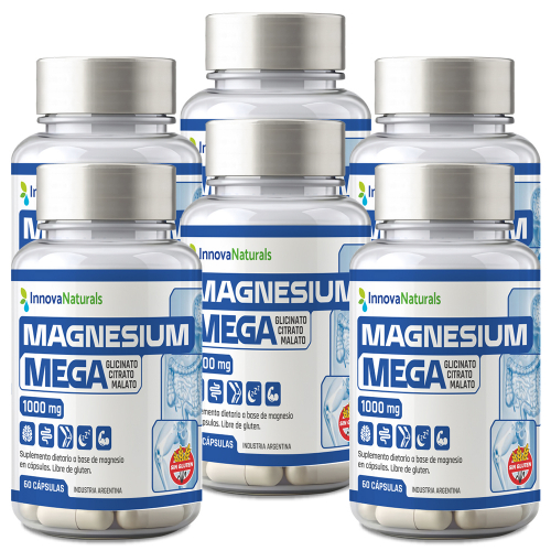 Pack 6 Innovanaturals Magnesium Mega