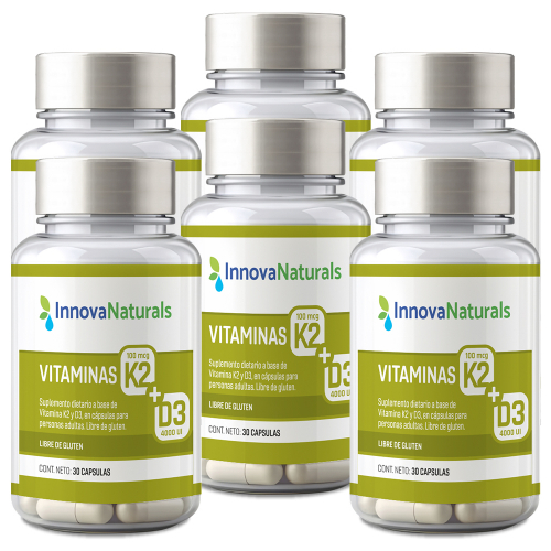 Pack 6 Innovanaturals Vitamina K2 + D3