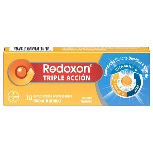 Redoxon Triple Acción X 10 Comprimidos Efervescentes