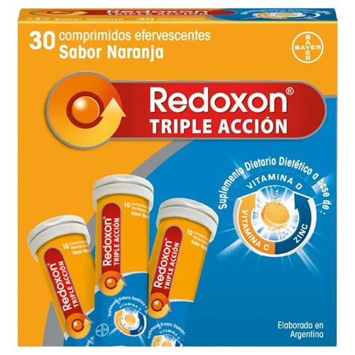 Redoxon Triple Acción X 30 Comprimidos Efervescentes