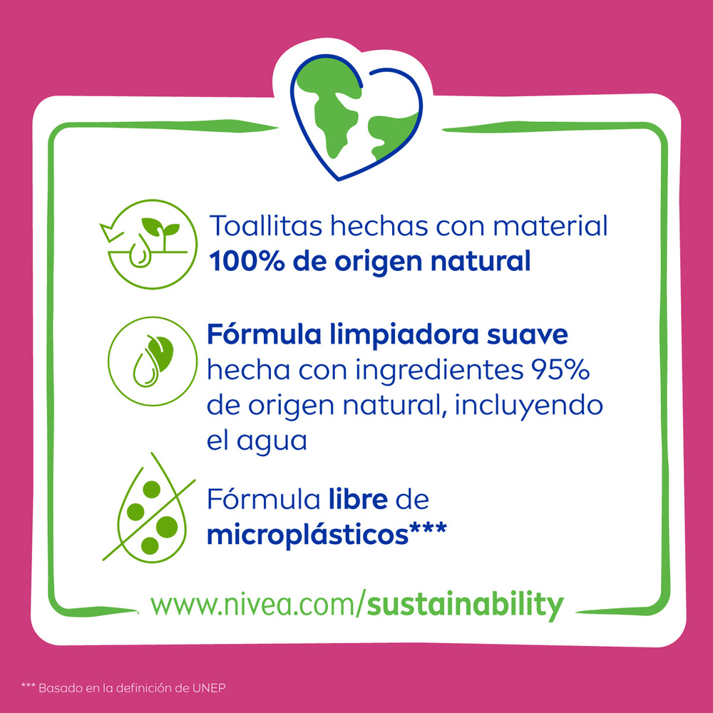 Nivea Toallitas Limpiadoras 3 En 1 X 25 Unidades
