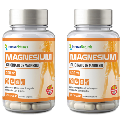 Pack 2 Innovanaturals Magnesium Glicinato De Magnesio