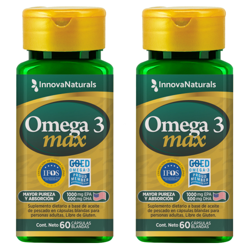 Pack 2 Innovanaturals Omega 3 Max Aceite De Pescado