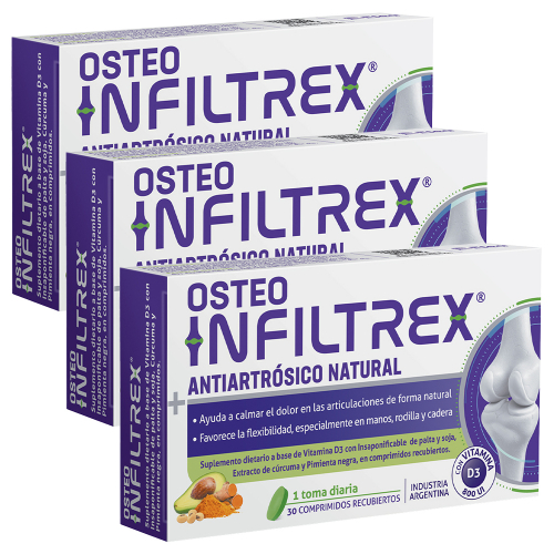 Pack 3 Infiltrex Osteo Antiartrósico Natural Comprimidos
