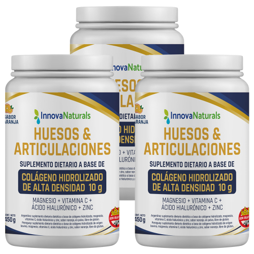 Pack 3 Innovanaturals Huesos Y Articulaciones Polvo