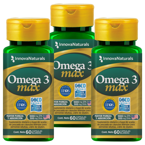 Pack 3 Innovanaturals Omega 3 Max Aceite De Pescado
