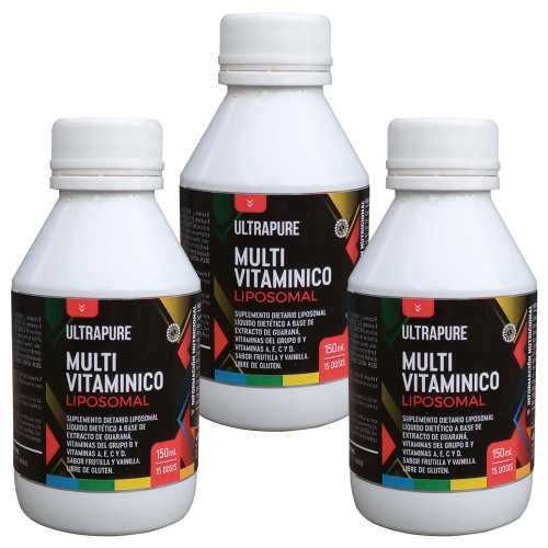 Pack 3 Ultrapure Multivitamínico Liposomal Bebible