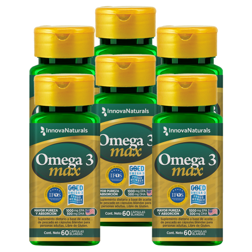 Pack 6 Innovanaturals Omega 3 Max Aceite De Pescado