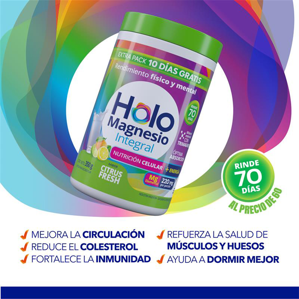 Pack 2 Holomagnesio Integral En Polvo X 350 Gramos
