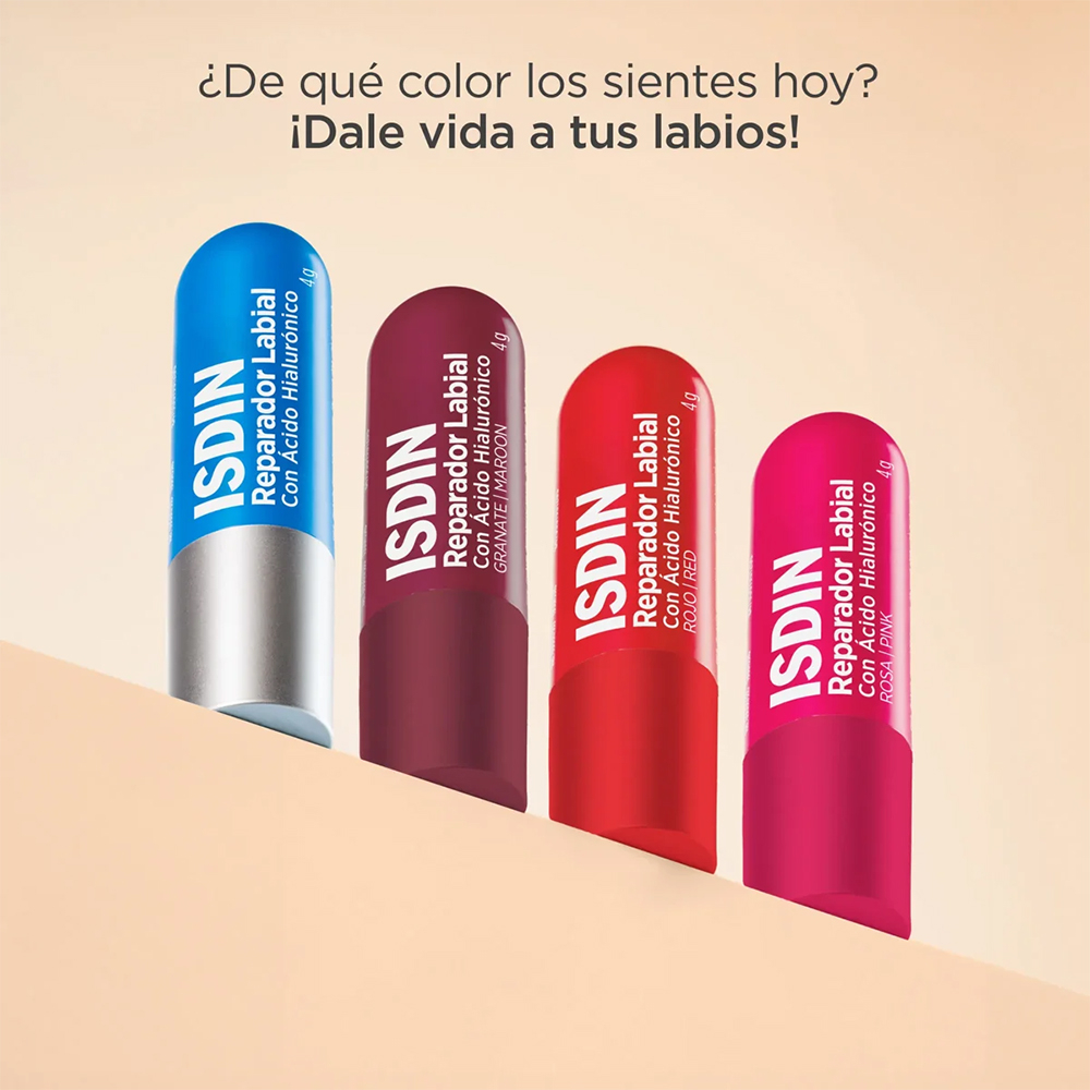 Isdin Reparador Labial Stick Con ácido Hialurónico Granate