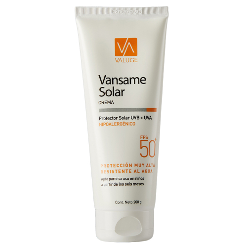 Vansame Protector Solar Fps50+ Crema