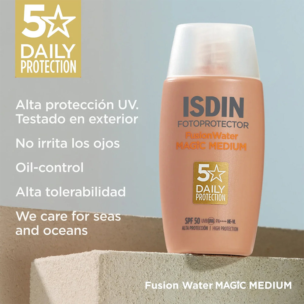 Fotoprotector Isdin Spf50 Fusion Water Color 5 Stars
