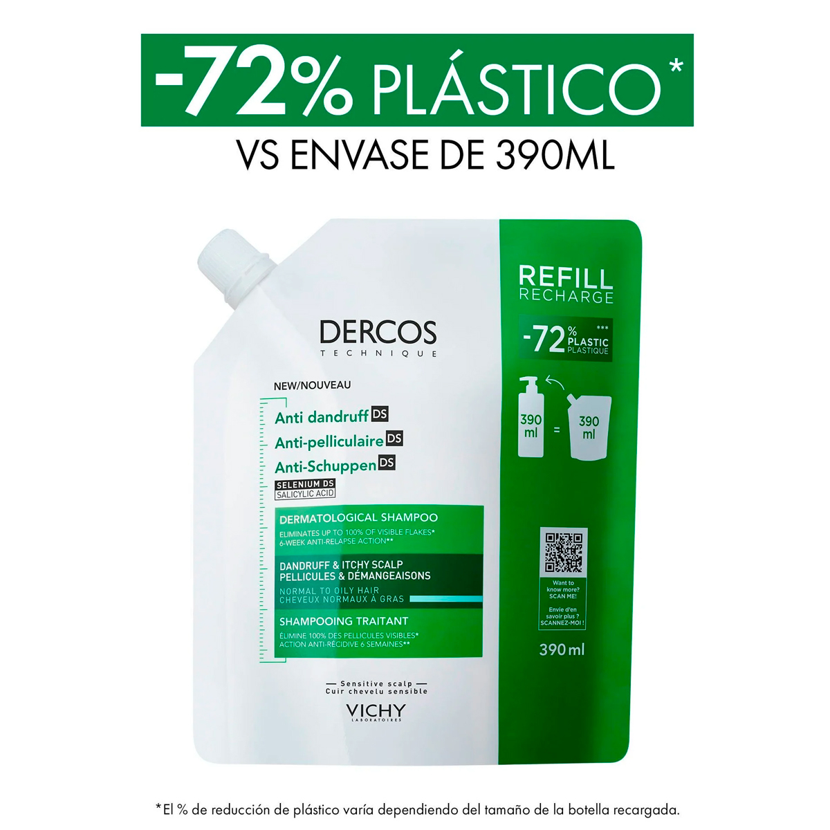 Vichy Dercos Ds Anticaspa Shampoo Refill