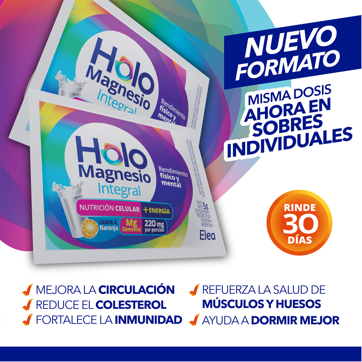 Pack 2 Holomagnesio Integral En Sobres