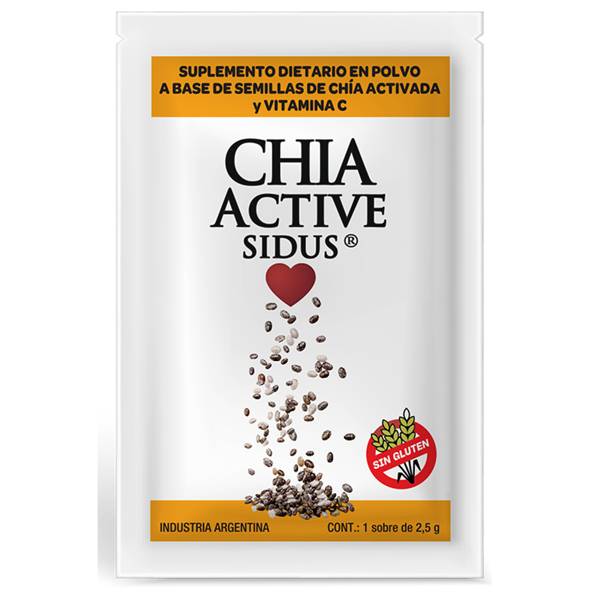 Pack 3 Chia Active Omega 3 + Vitamina C En Polvo