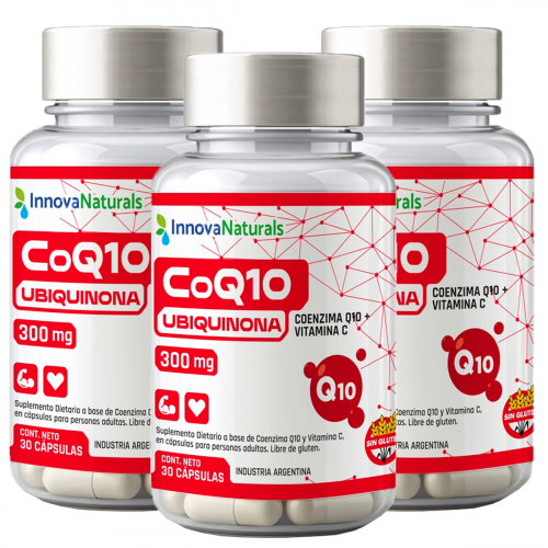 Pack 3 Innovanaturals Coenzima Q10 + Vit C