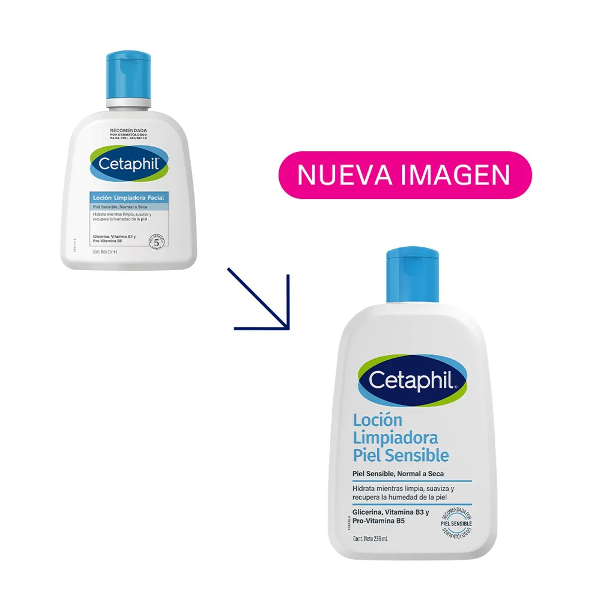 Cetaphil Loción Limpiadora Piel Seca Y Sensible X 236ml