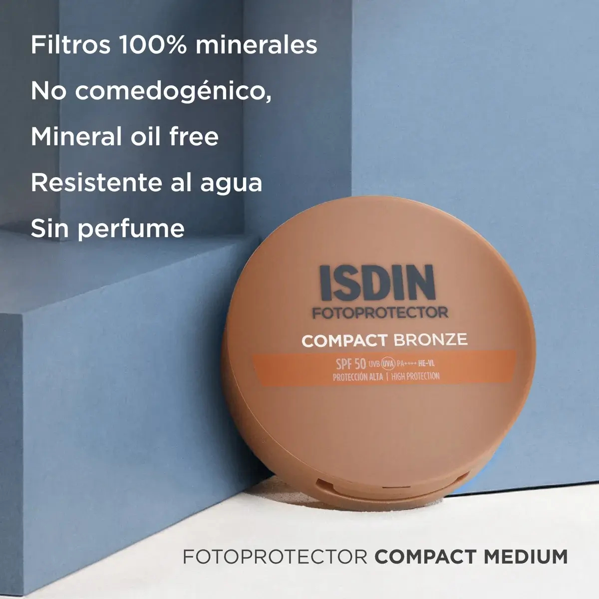 Fotoprotector Isdin Compact Bronze Spf 50 Color