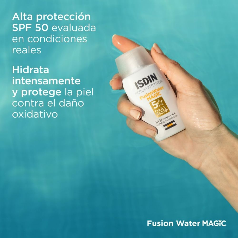 Pack 2 Isdin Fotoprotector Spf50 Fusion Water Magic 5 Stars + Regalo