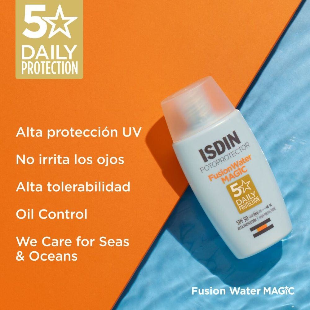 Pack 2 Isdin Fotoprotector Spf50 Fusion Water Magic 5 Stars + Regalo