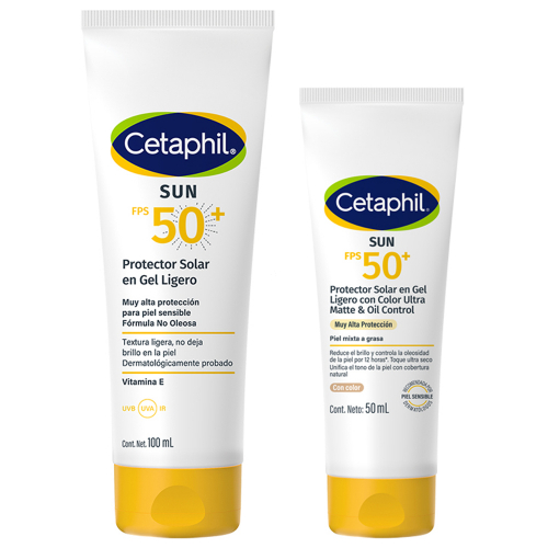 Cetaphil Combo Protección Solar Avanzada Fps 50 Con Color
