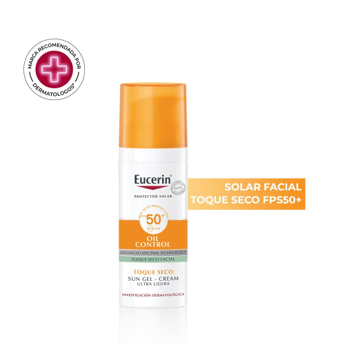 Eucerin Sun Oil Control Gel Toque Seco Fps50+ Protector Solar Vto 8-26
