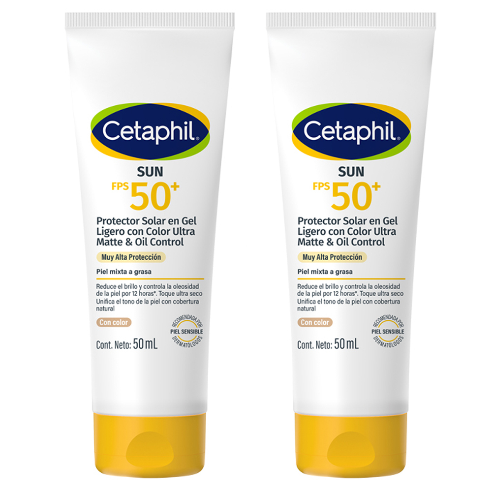 Pack 2 Cetaphil Sun Protector Solar Con Color