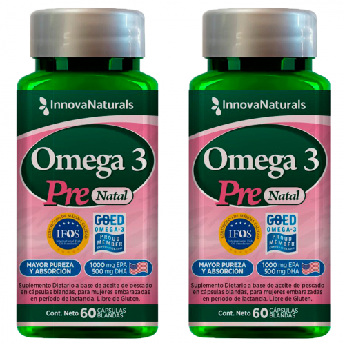 Pack 2 Innovanaturals Omega 3 Pre Natal
