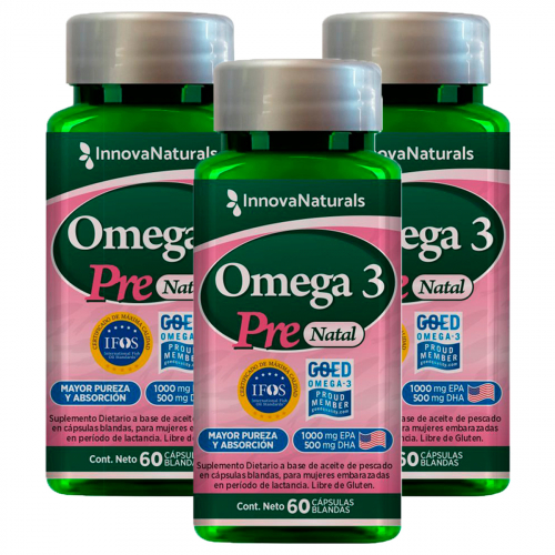 Pack 3 Innovanaturals Omega 3 Pre Natal